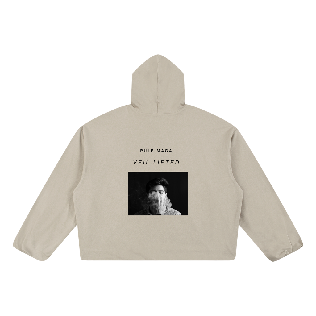 VEIL LIFTED - Unisex Boxy Gather-Hem Hoodie