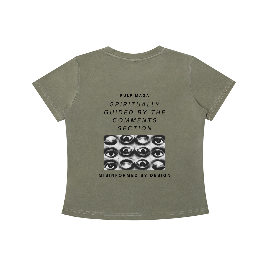 CTRL + ALT + BELIEVE - Vintage Wash Slim Baby Tee