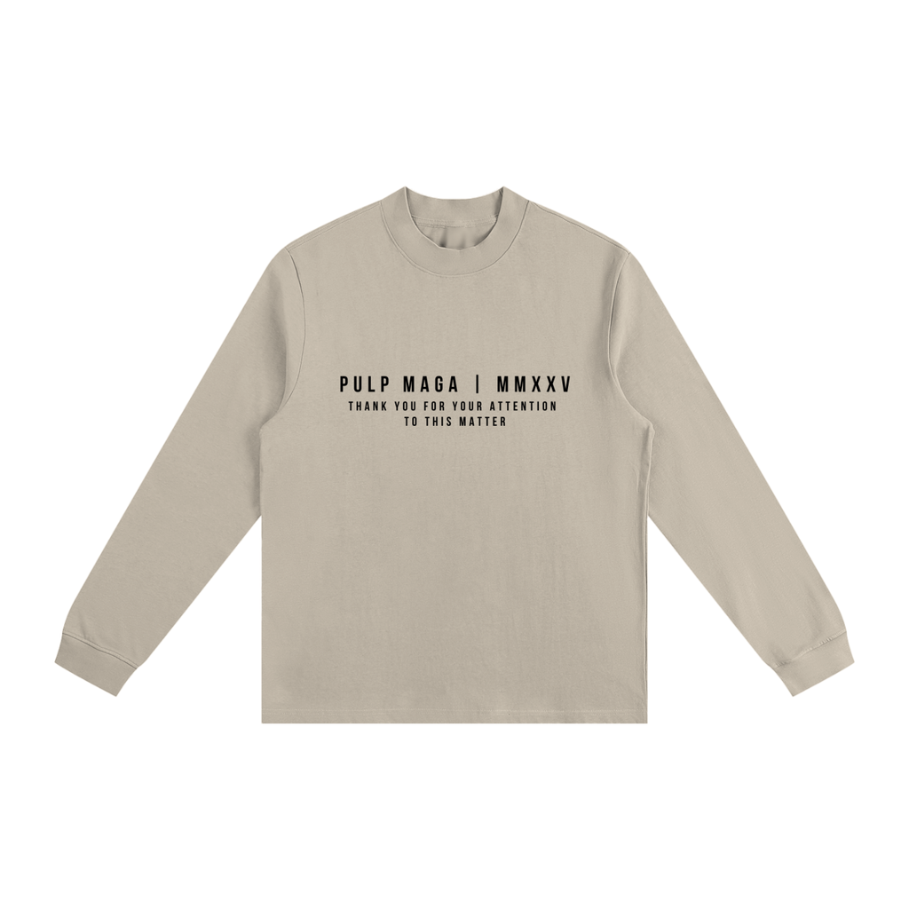 COMMON SENSE - Non-Shrink Mock Neck Long Sleeve