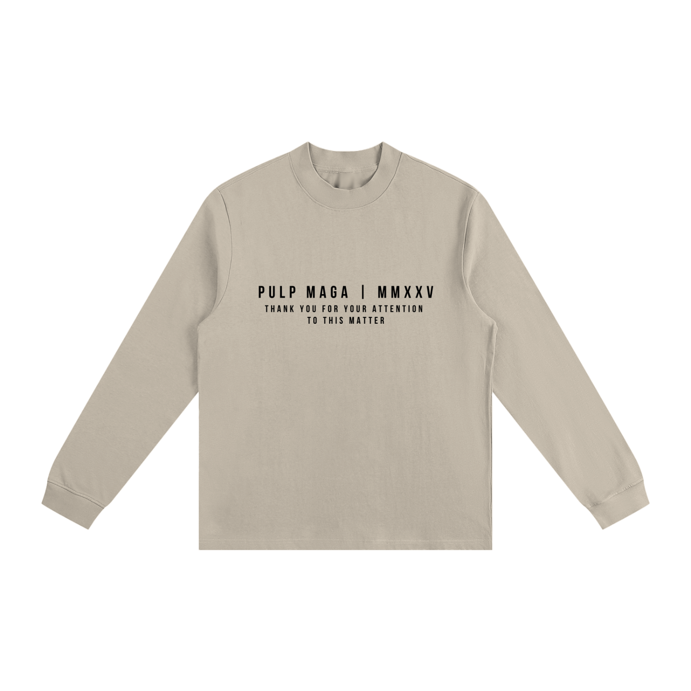 COMMON SENSE - Non-Shrink Mock Neck Long Sleeve