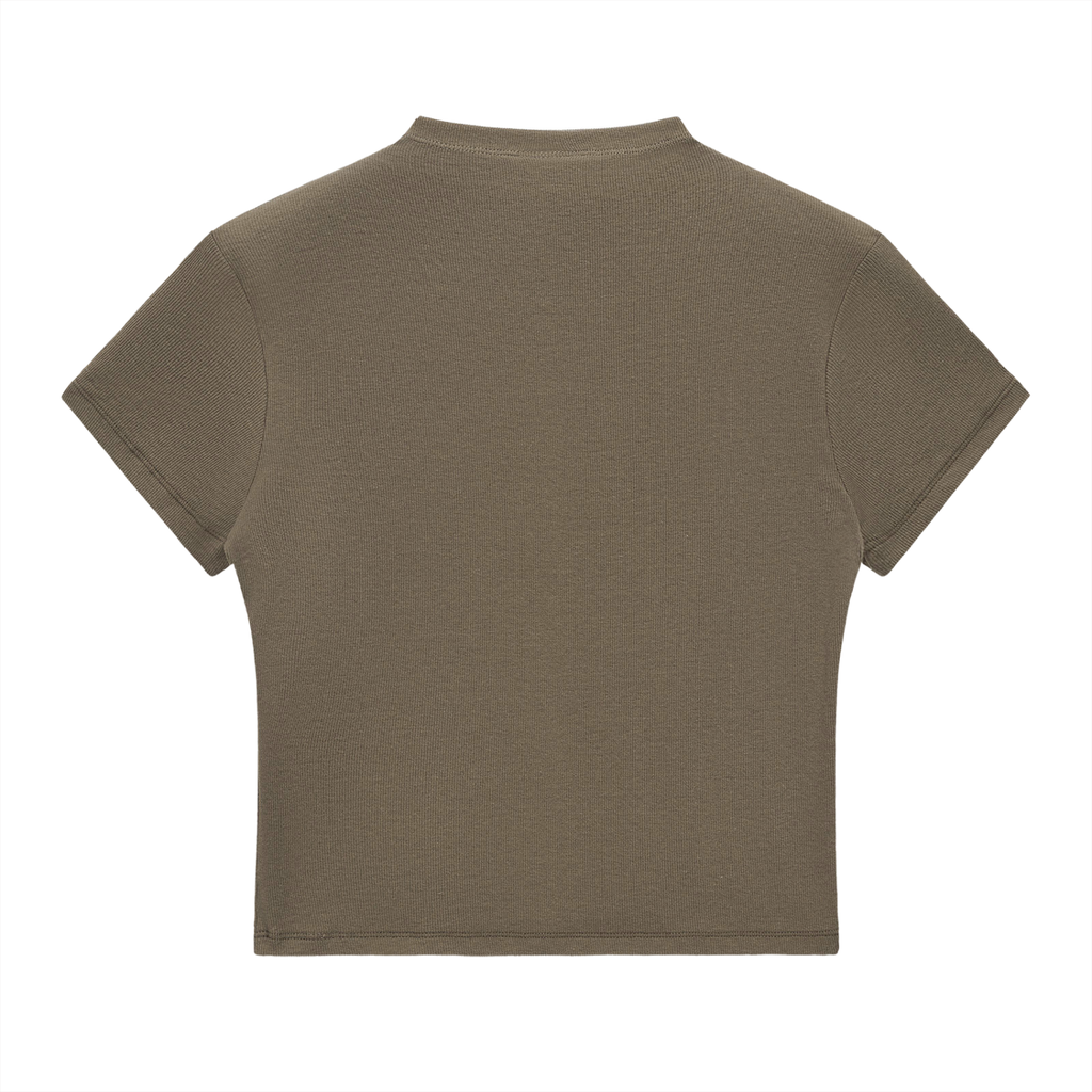 STARBORN AMERICAN - Slim Fit Mock Neck Baby Tee