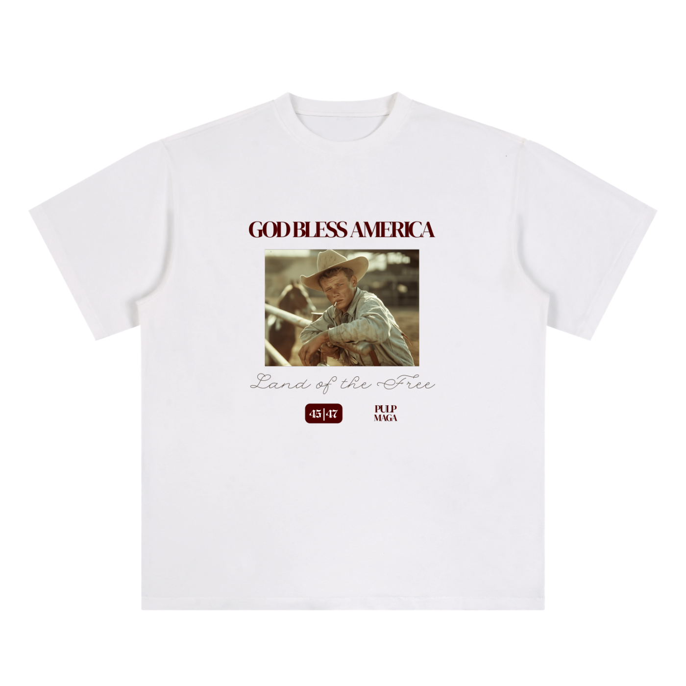 GOD BLESS AMERICA - Essential Cotton T-Shirt