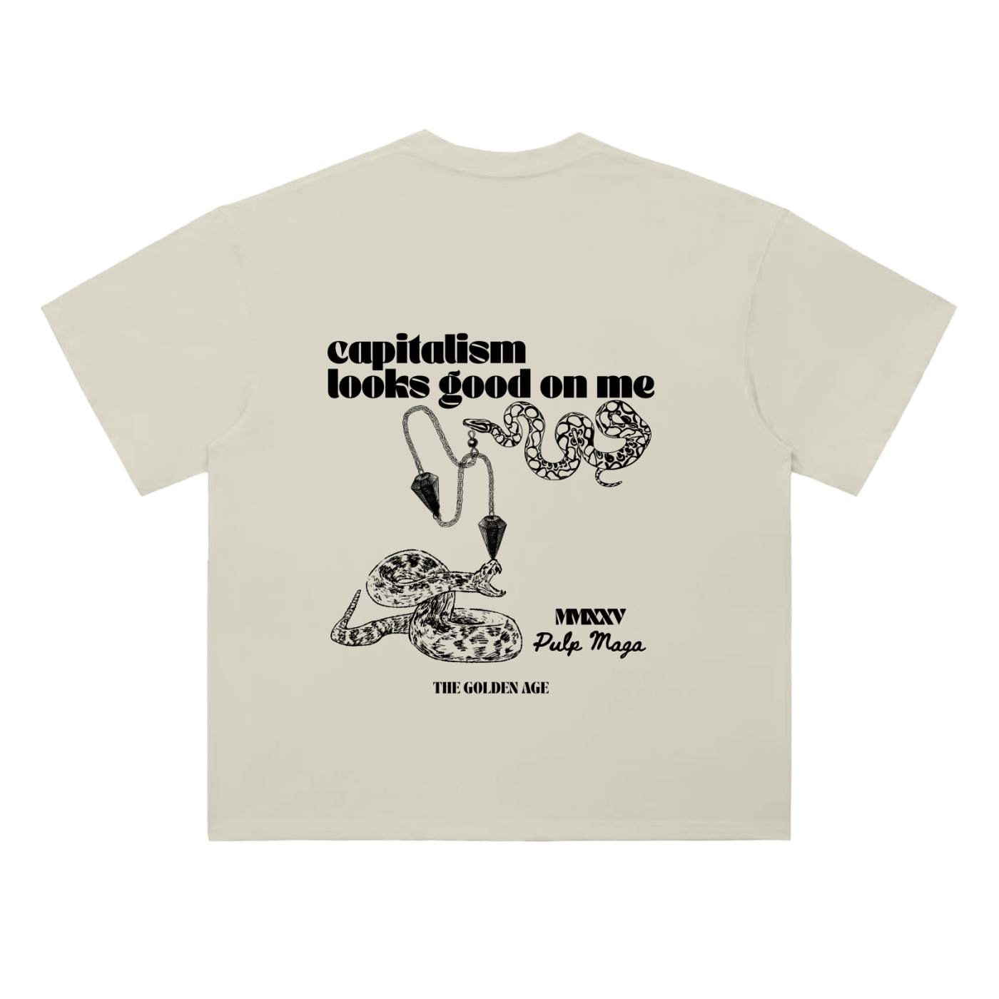 CAPITALISM LOOKS GOOD ON ME - Heavyweight T-Shirt