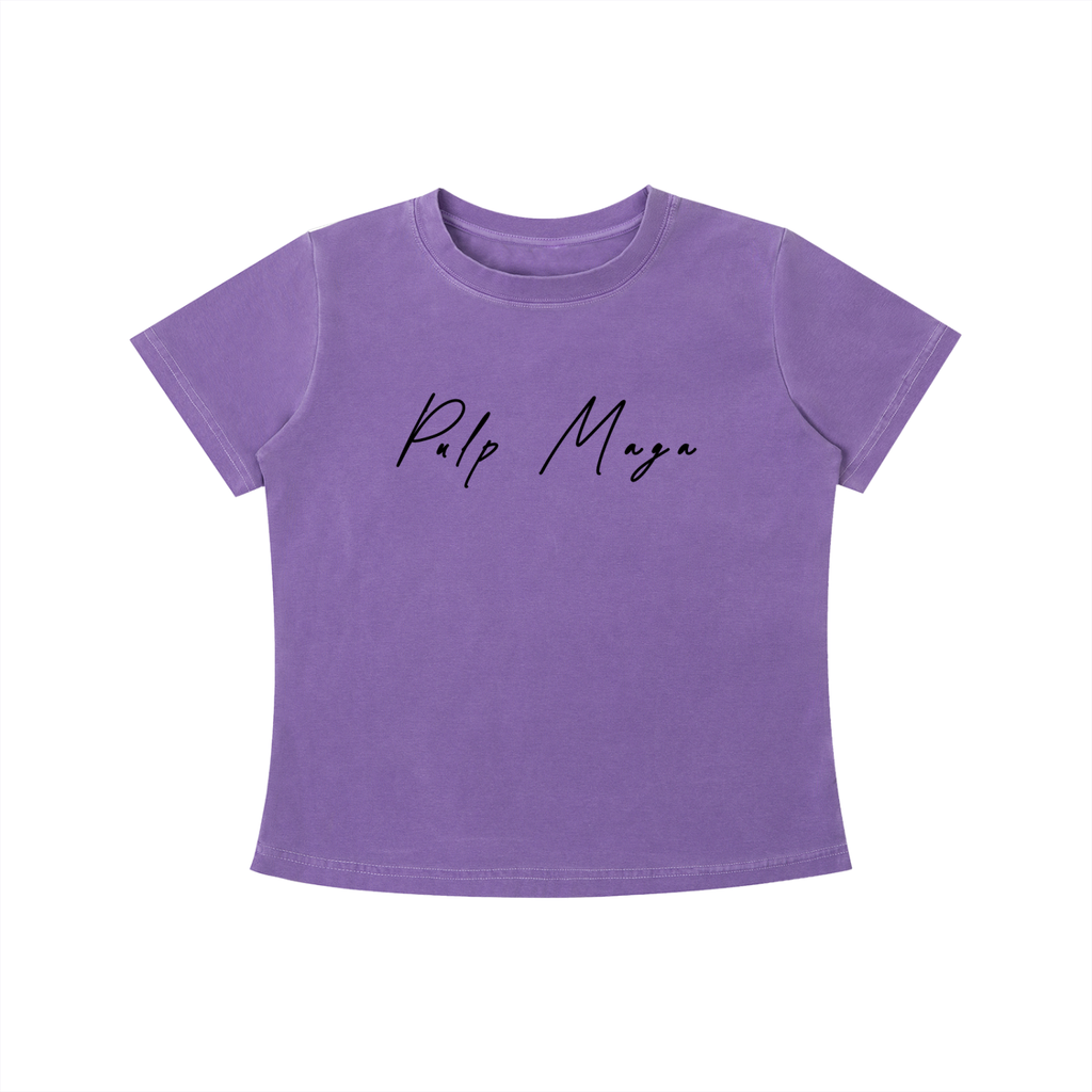 CURATED REALITY - Vintage Wash Slim Baby Tee