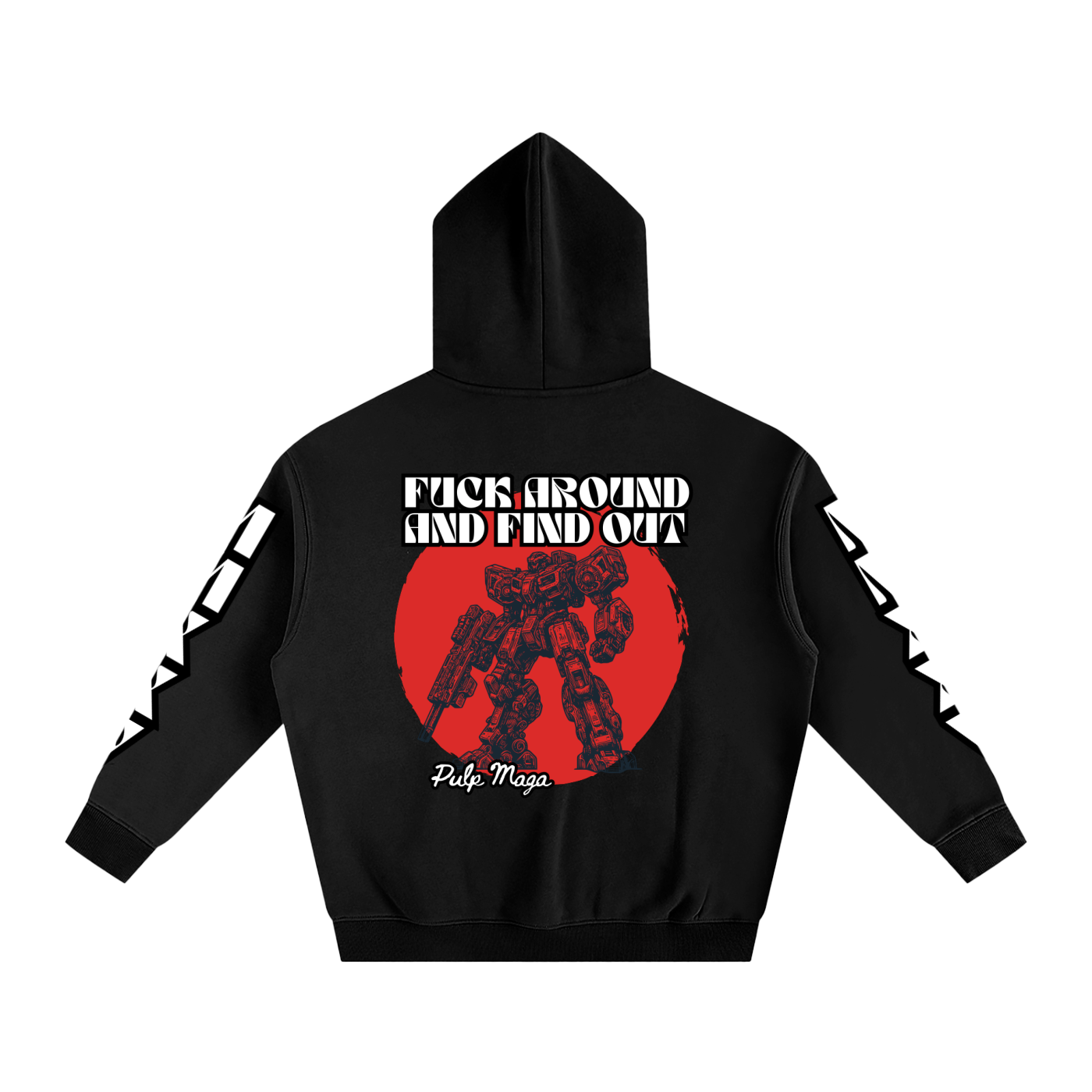 FAFO TRANSFORMER - Unisex Fleeced Oversized Hoodie
