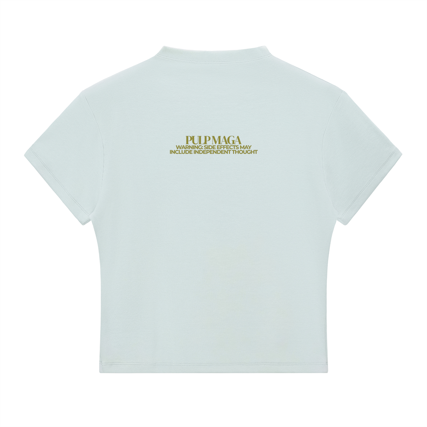 FAFO - MOSS INK - Slim Fit Mock Neck Baby Tee