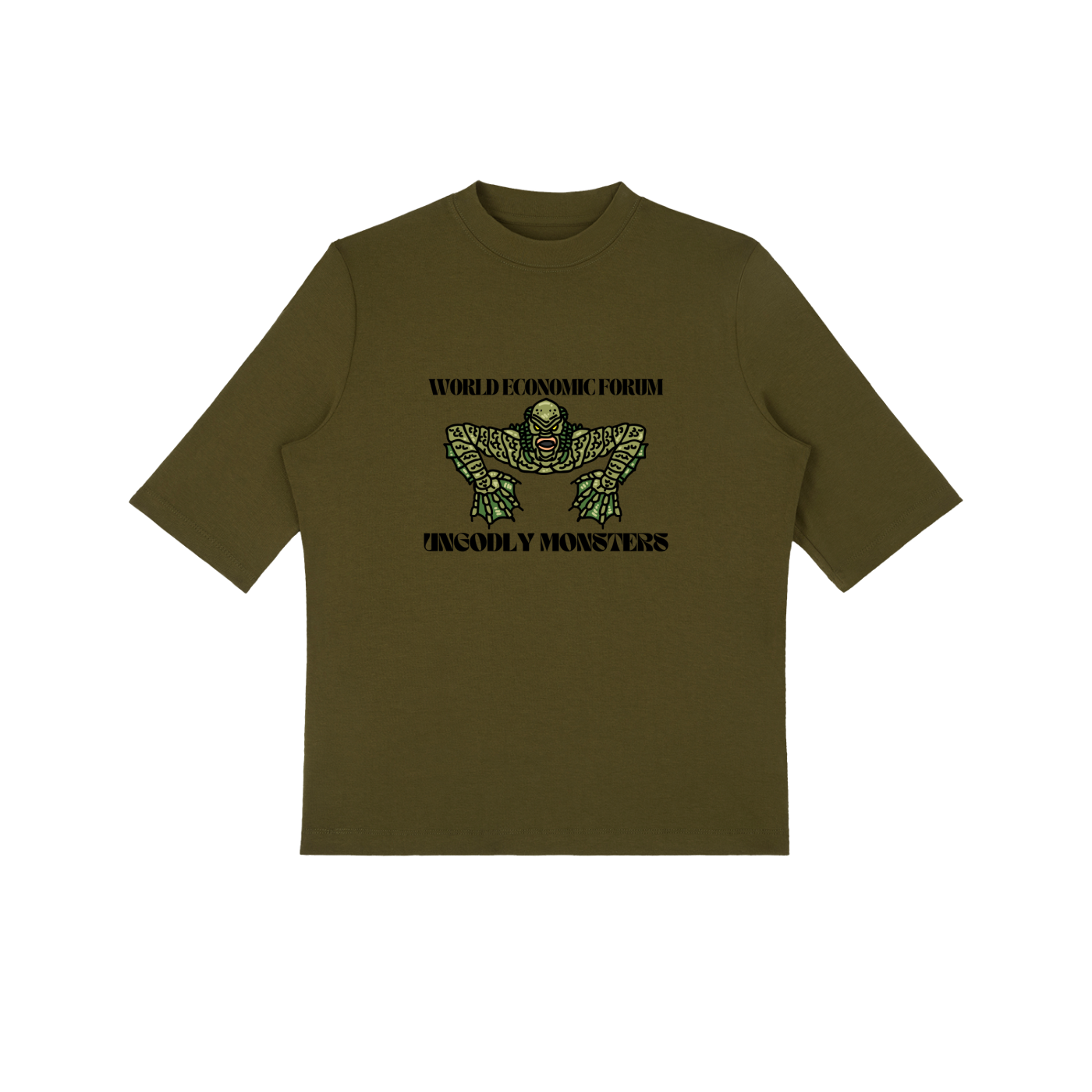 WEF PARASITE - Essential Mock Neck Tee