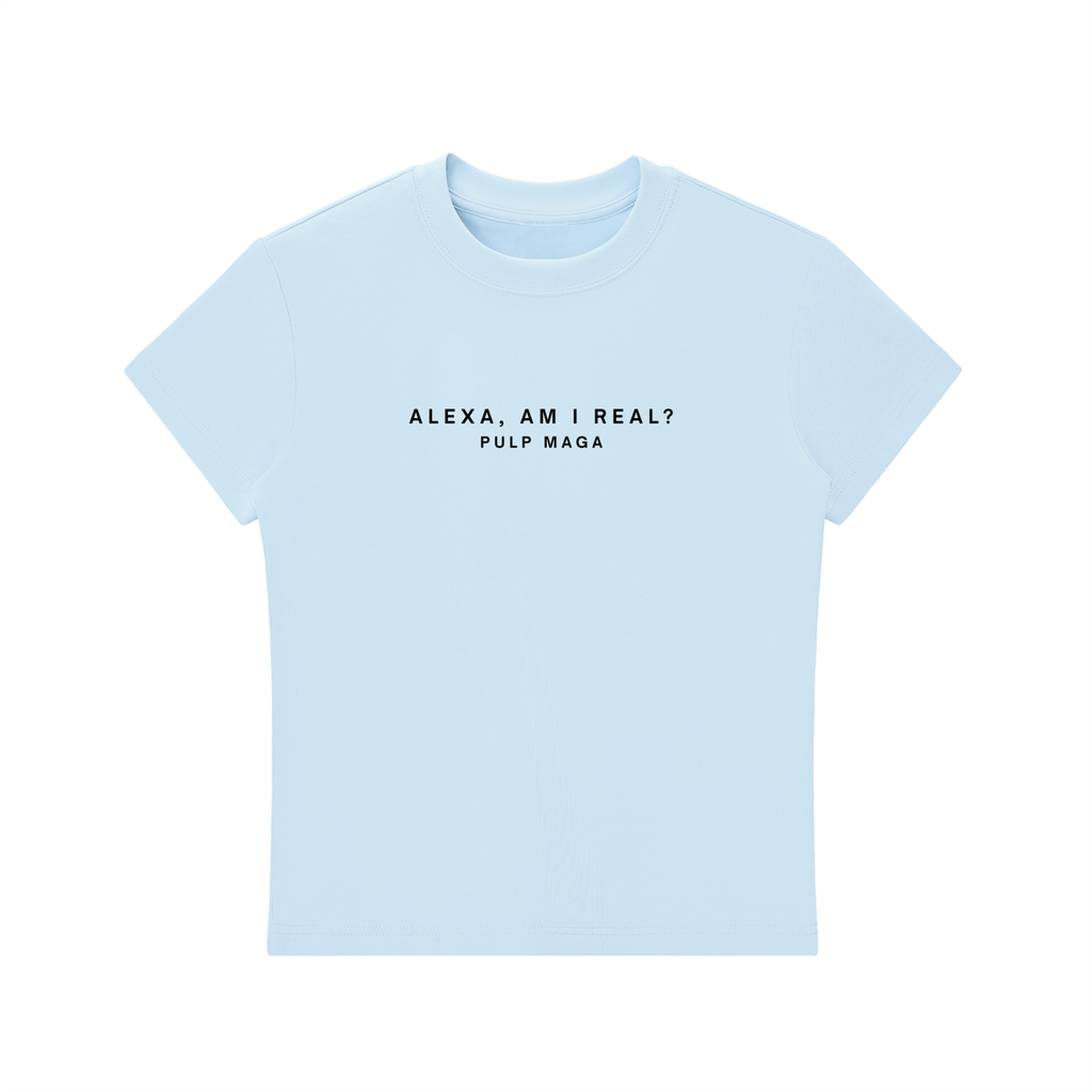 ALEXA, AM I REAL? - Graphic Bodycon Baby Tee