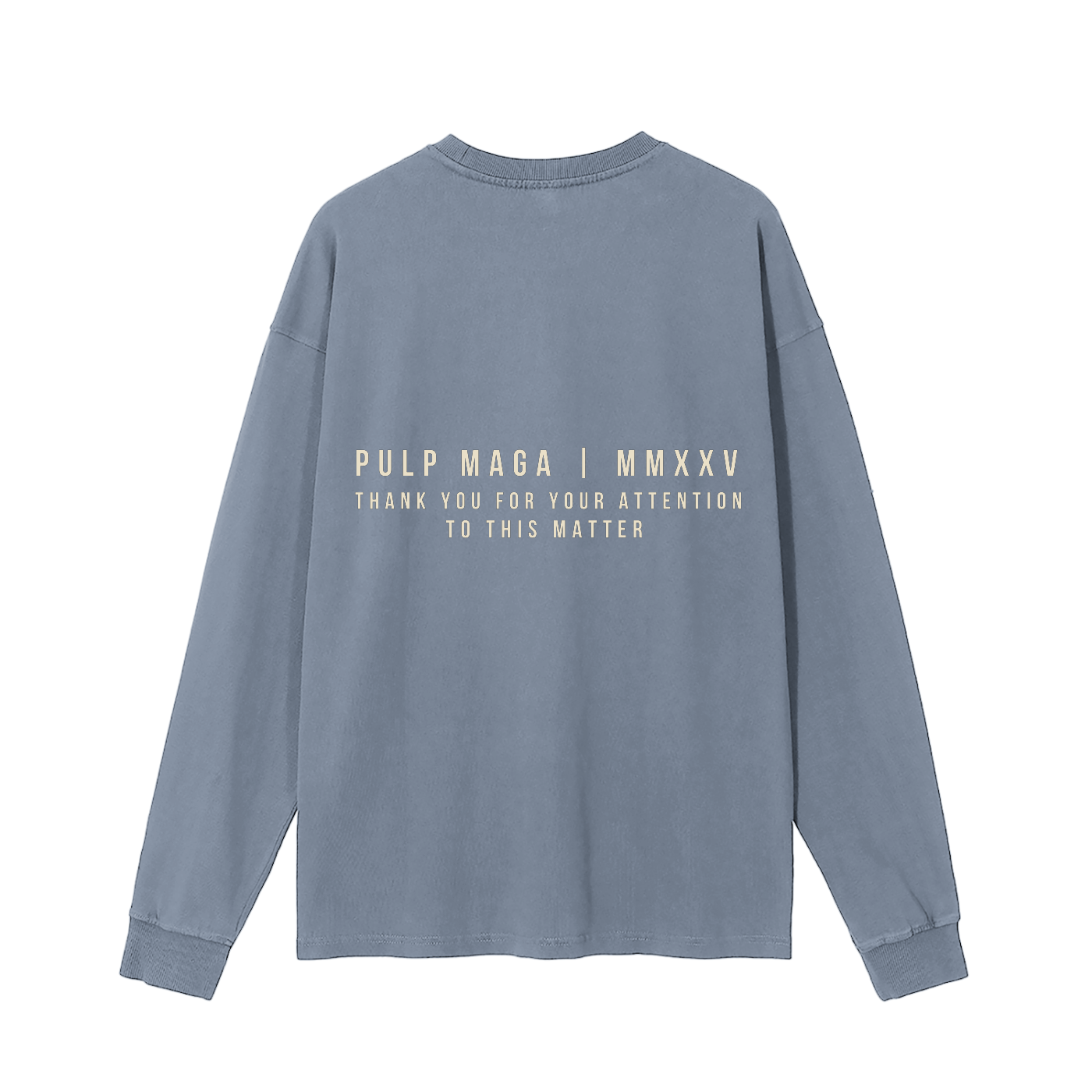 DISMANTLE THE DEEP STATE - CREAM INK - Enzyme Long Sleeve Tee