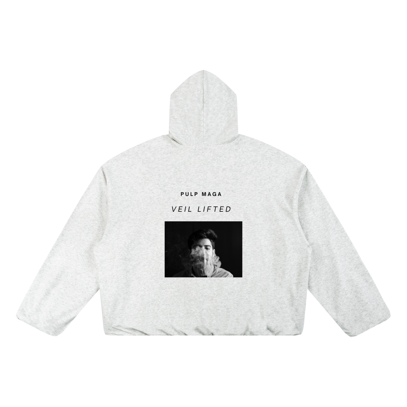 VEIL LIFTED - Unisex Boxy Gather-Hem Hoodie