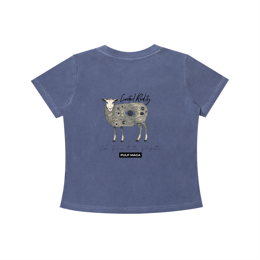 CURATED REALITY - Vintage Wash Slim Baby Tee