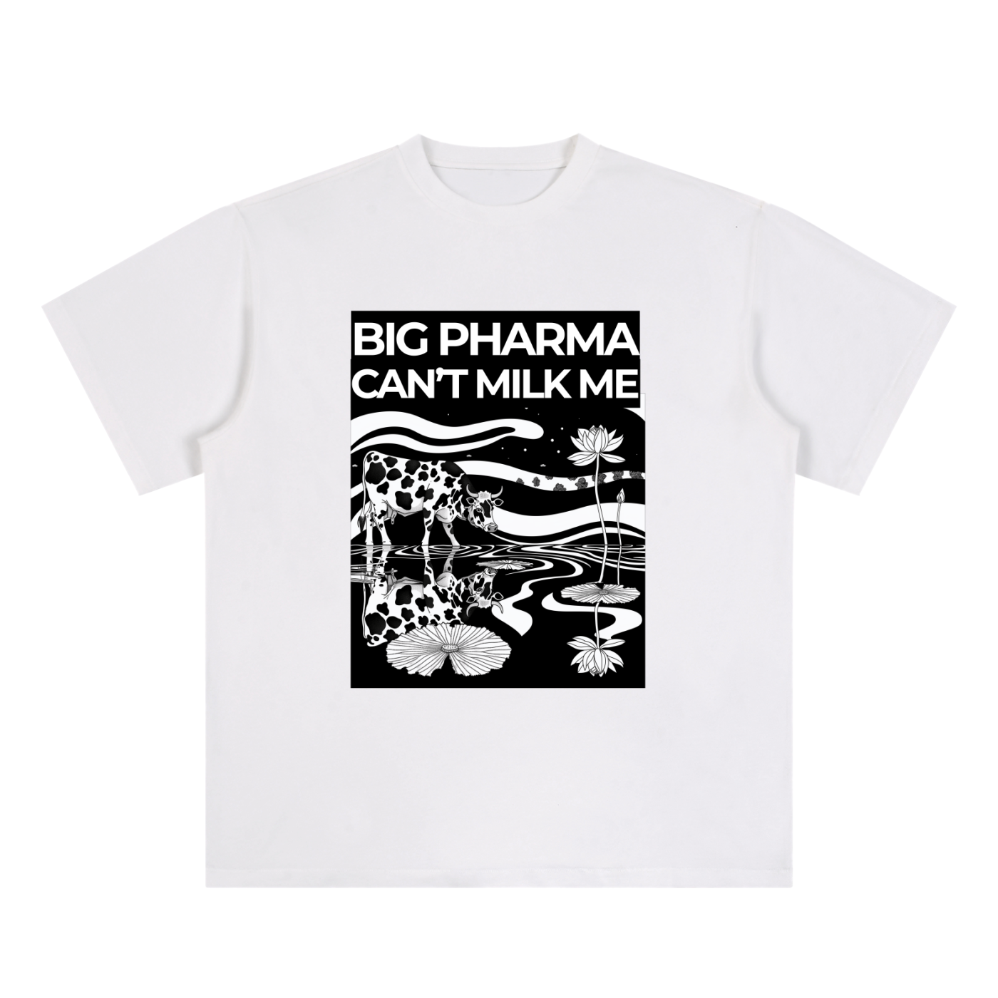 BIG PHARMA CAN'T MILK ME - Essential Cotton T-Shirt