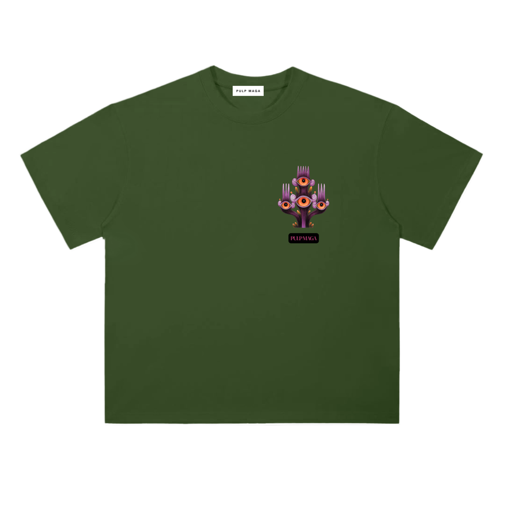 GREEN NEW SCAM GRAPHIC - Heavyweight T-Shirt