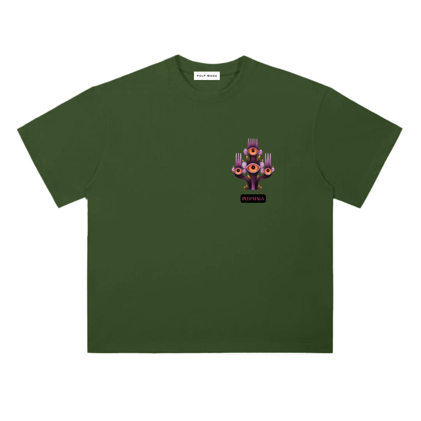 GREEN NEW SCAM GRAPHIC - Heavyweight T-Shirt