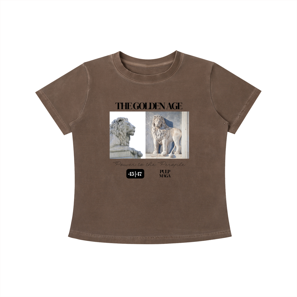 THE GOLDEN AGE - Vintage Wash Slim Baby Tee