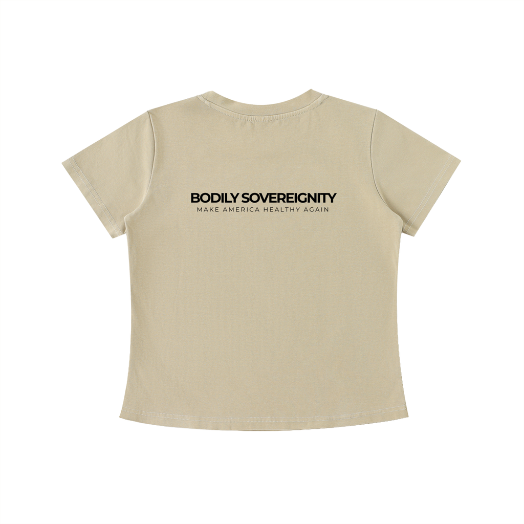 BODILY SOVEREIGNITY - Vintage Wash Slim Baby Tee