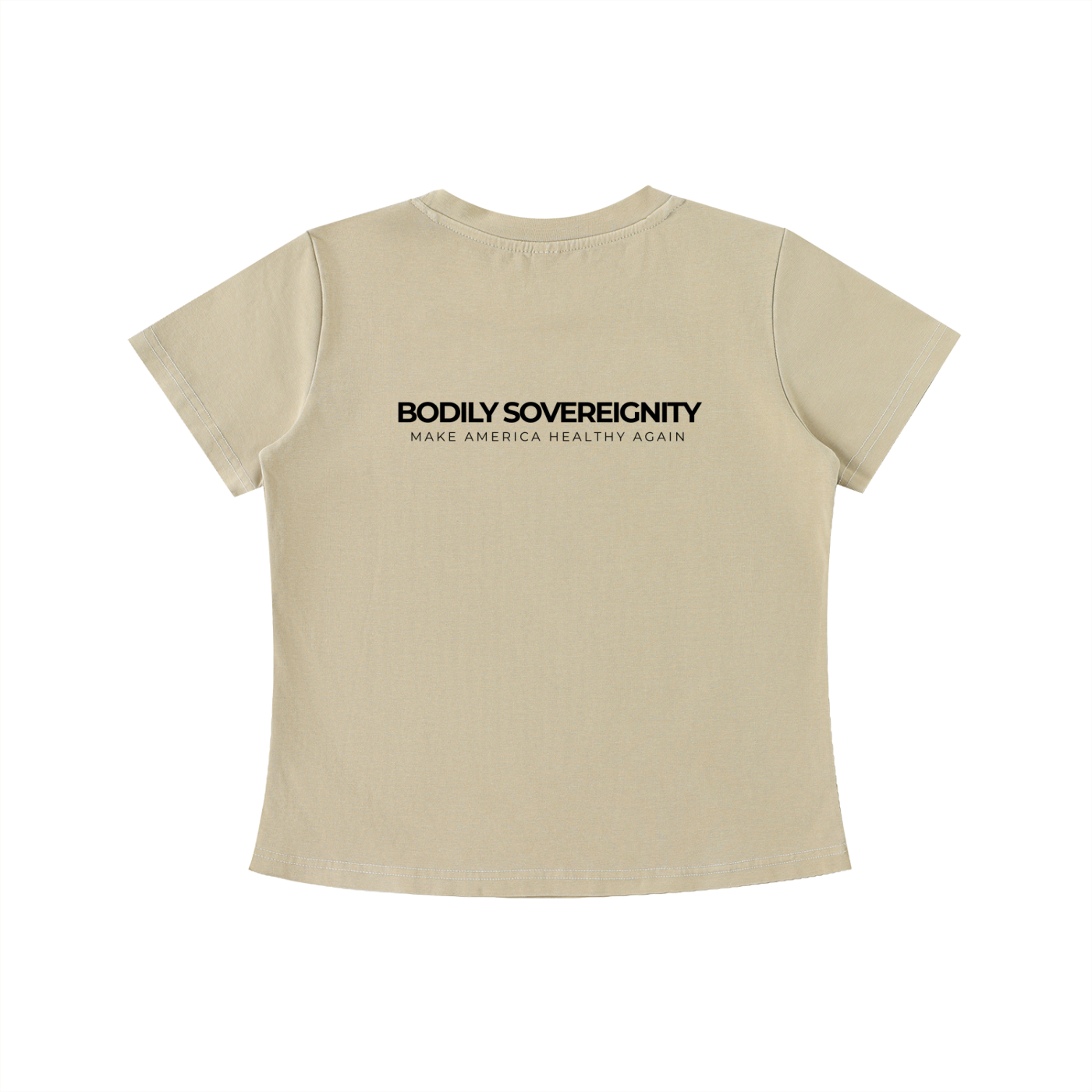 BODILY SOVEREIGNITY - Vintage Wash Slim Baby Tee