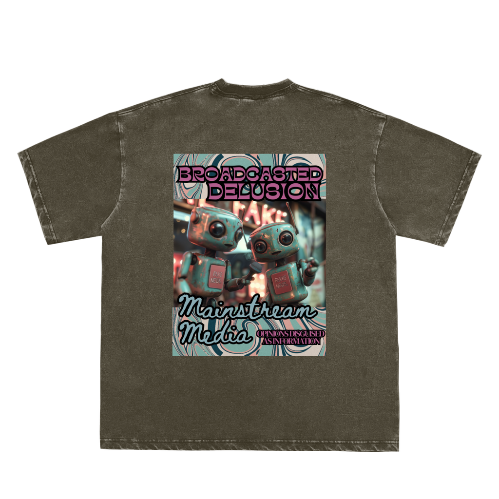 MAINSTREAM MEDIA - Snow Washed T-Shirt