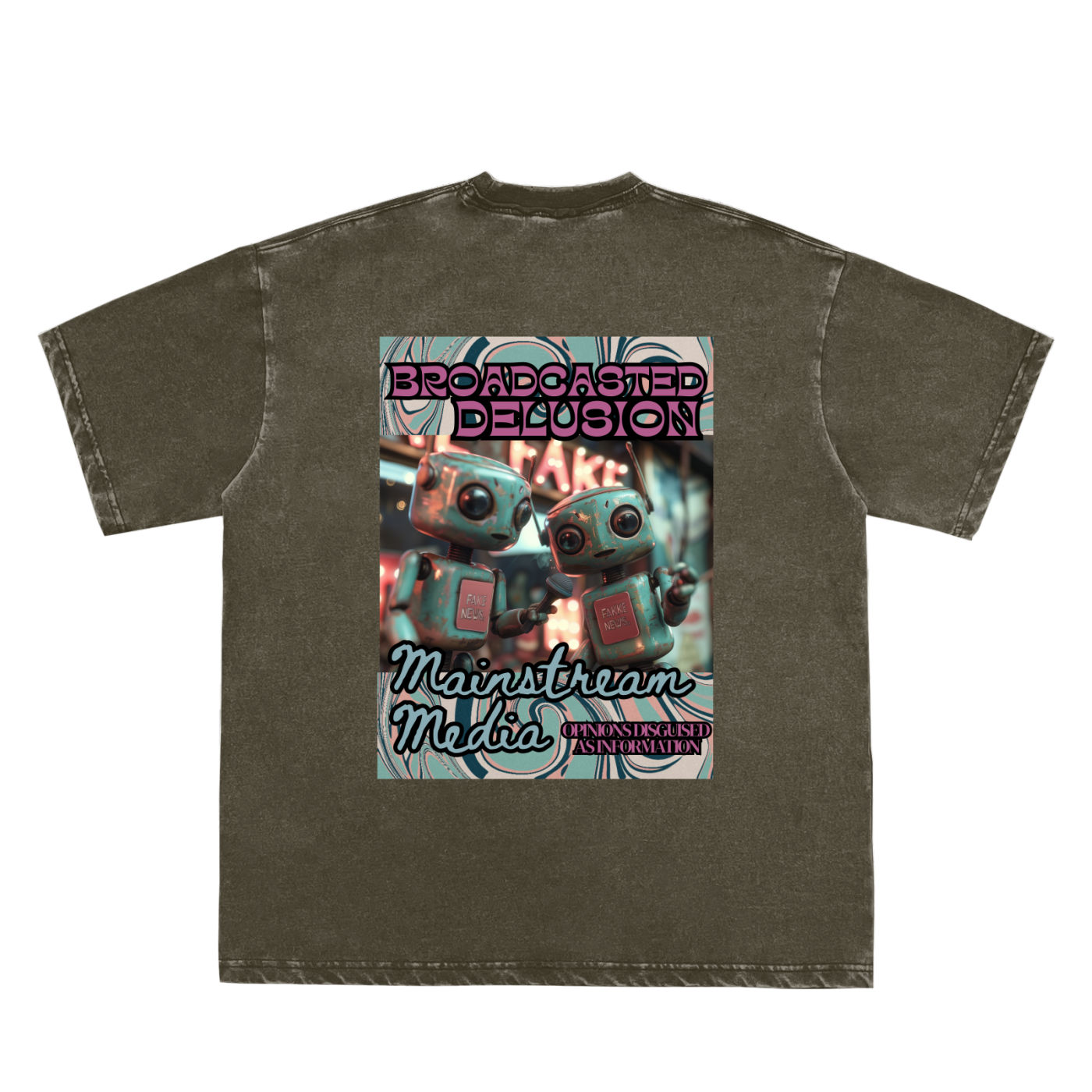 MAINSTREAM MEDIA - Snow Washed T-Shirt