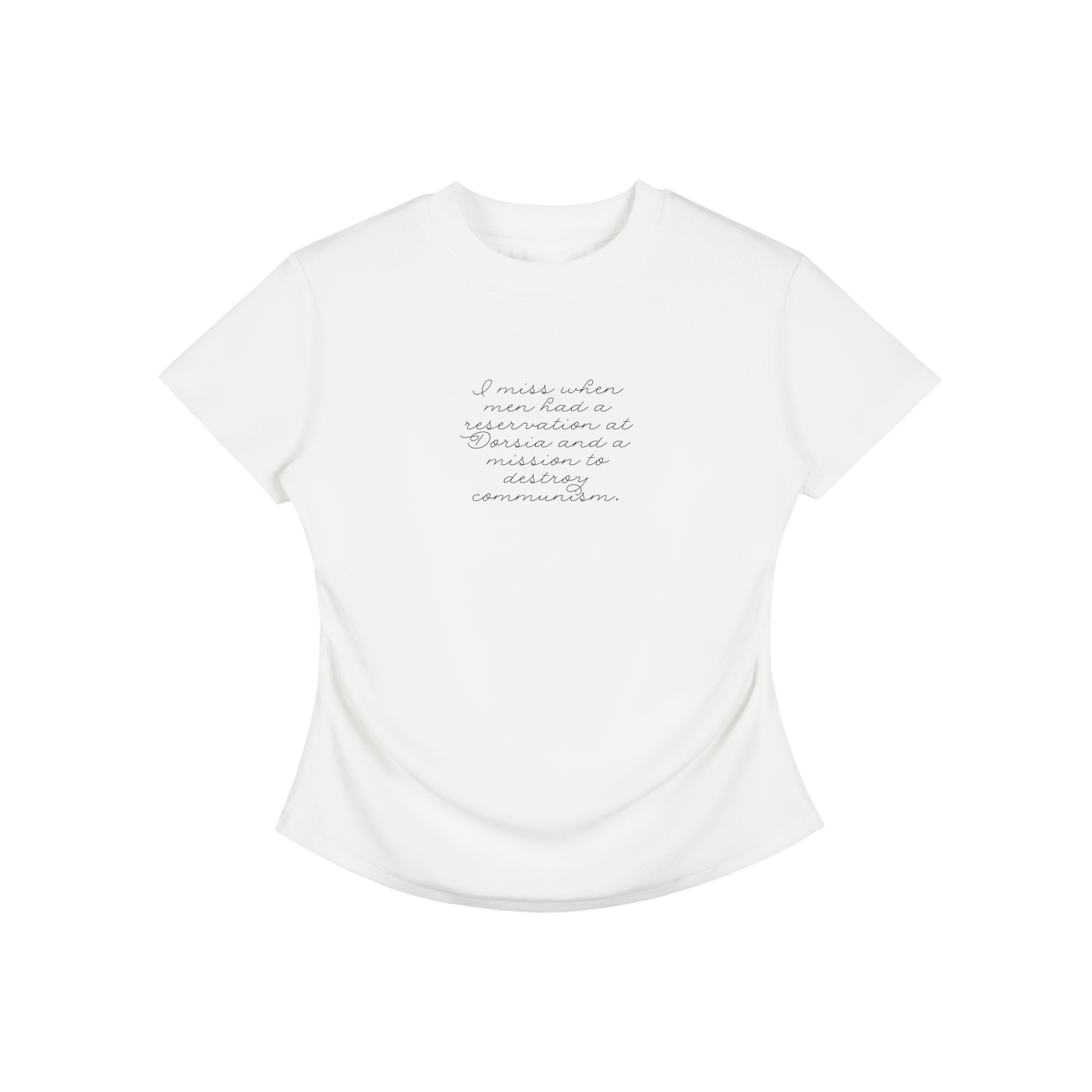 DESTROY COMMUNISM - Vintage Ruched Bodycon Tee