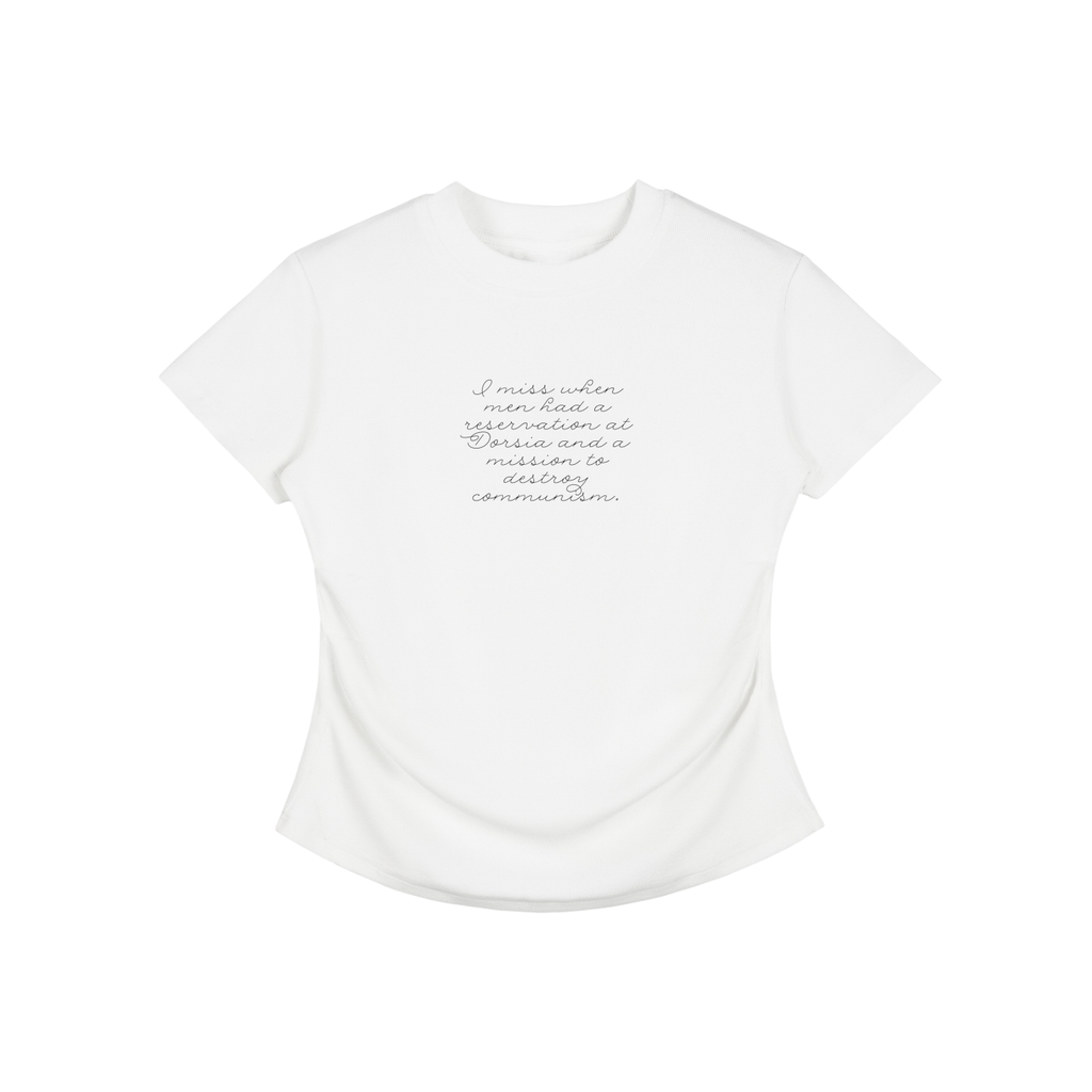 DESTROY COMMUNISM - Vintage Ruched Bodycon Tee