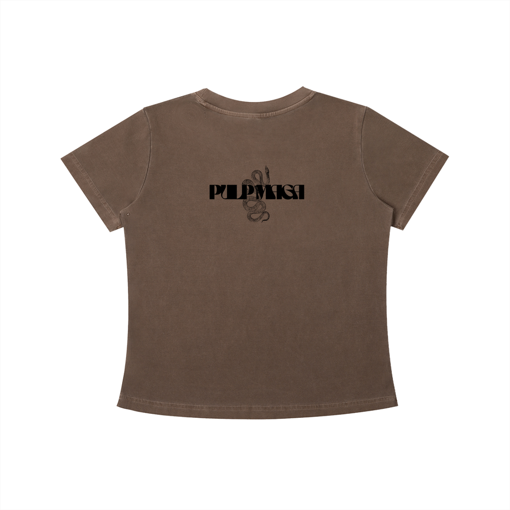 THE ALGORITHM IS LYING - Vintage Wash Slim Baby Tee