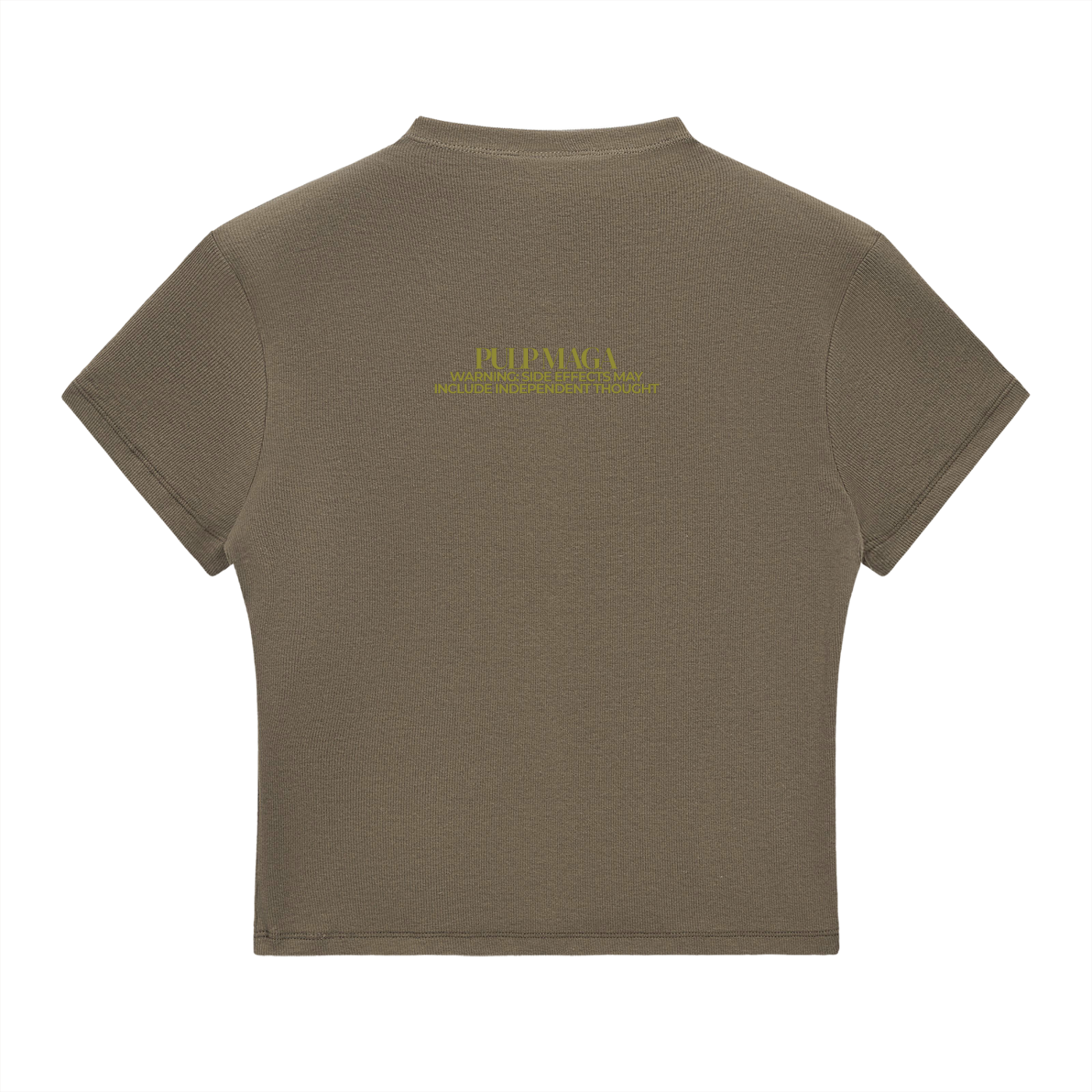 FAFO - MOSS INK - Slim Fit Mock Neck Baby Tee