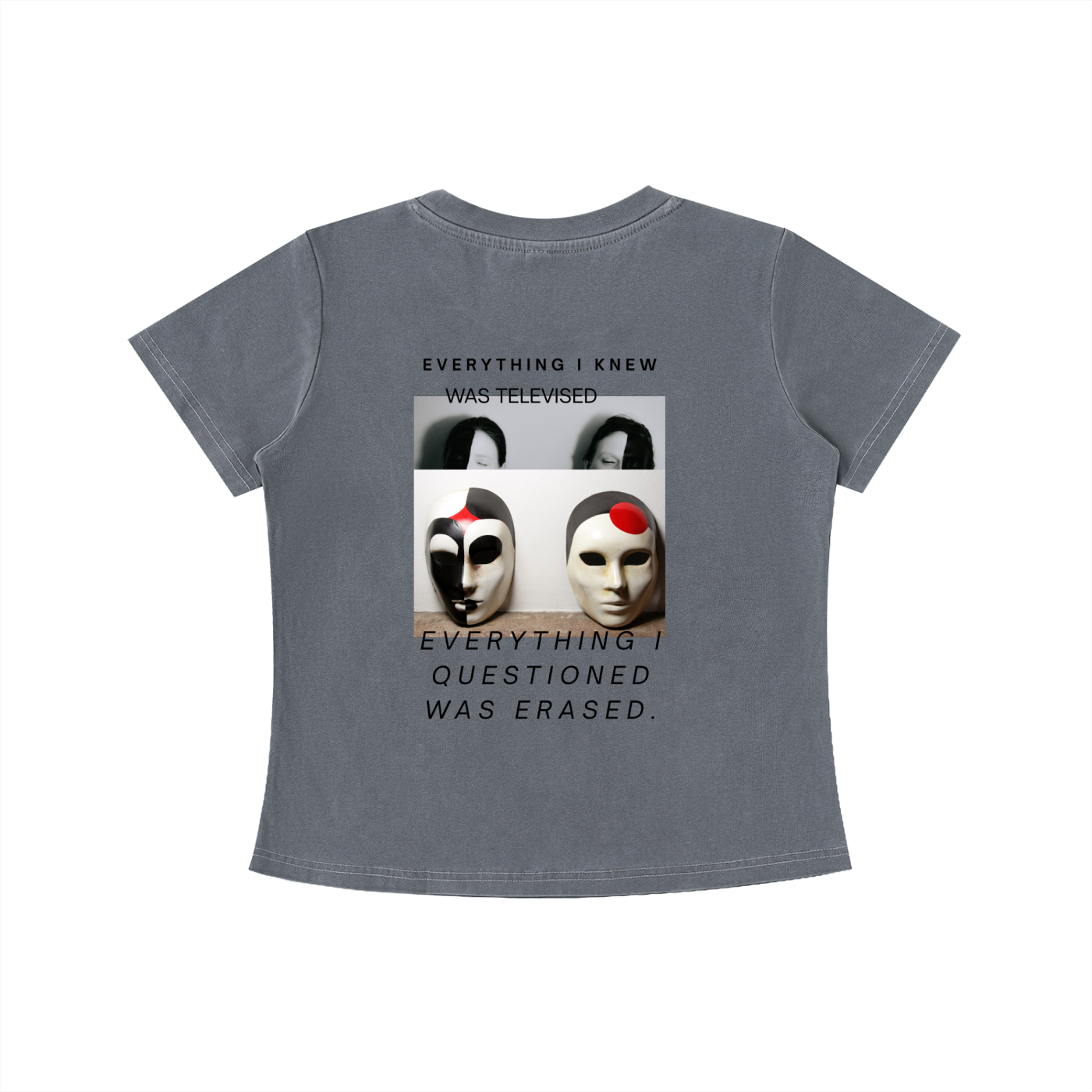 THE TELEVISED LIE - Vintage Wash Slim Baby Tee