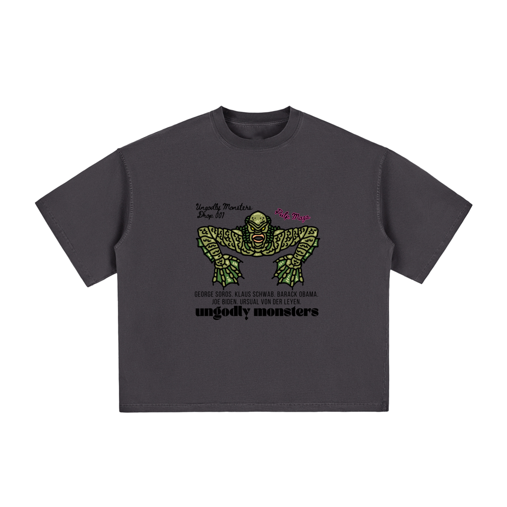 PARASITE | SOROS. KLAUS. BIDEN. OBAMA. - Vintage Washed Boxy T-Shirt