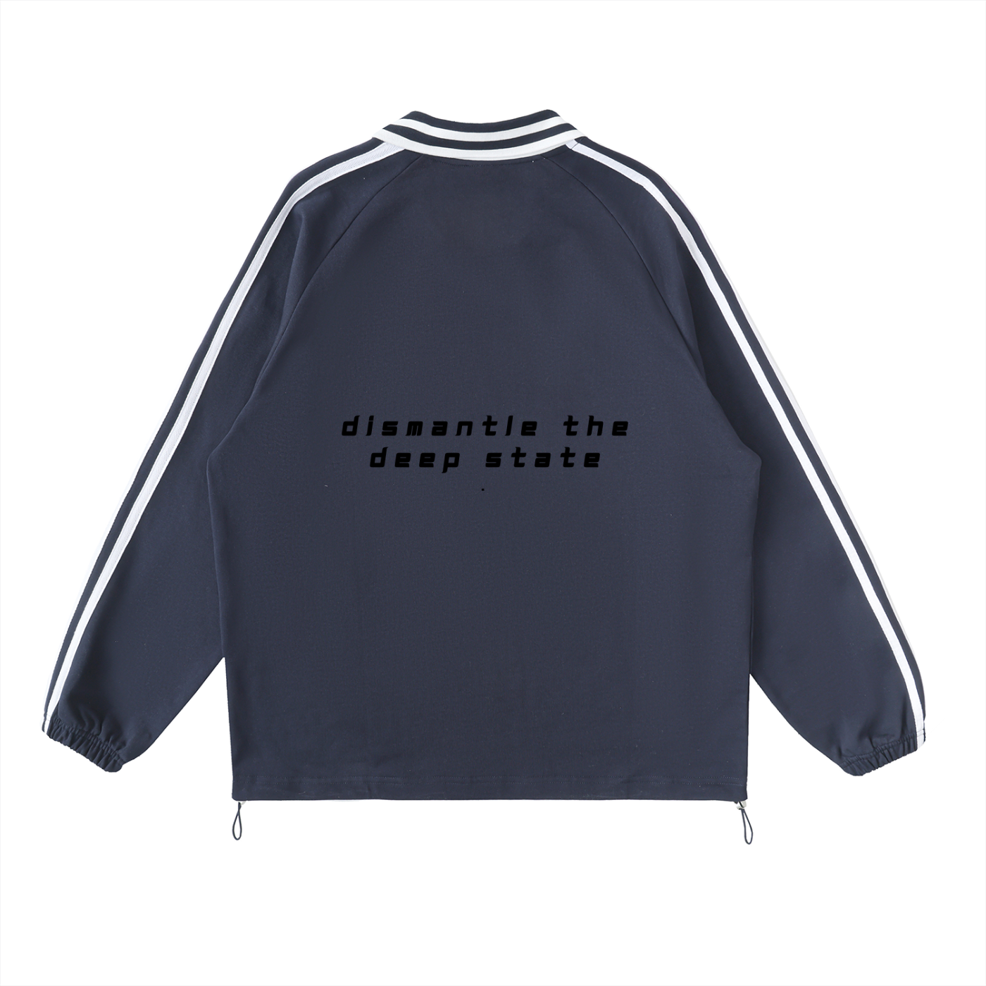 DEEP STATE - Contrast Striped Sweatshirt