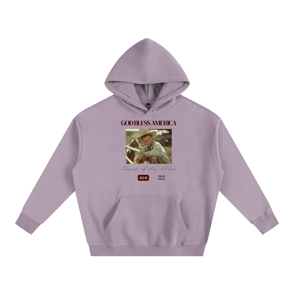 GOD BLESS AMERICA - Unisex Fleeced Oversized Hoodie