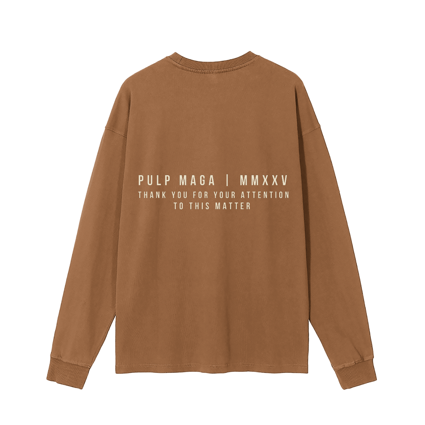 DISMANTLE THE DEEP STATE - CREAM INK - Enzyme Long Sleeve Tee