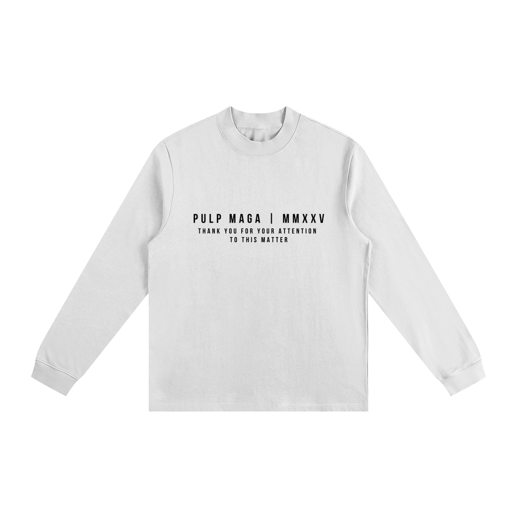 COMMON SENSE - Non-Shrink Mock Neck Long Sleeve