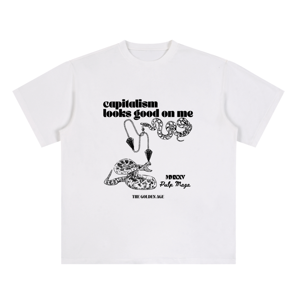 CAPITALISM LOOKS GOOD ON ME - Essential Cotton T-Shirt
