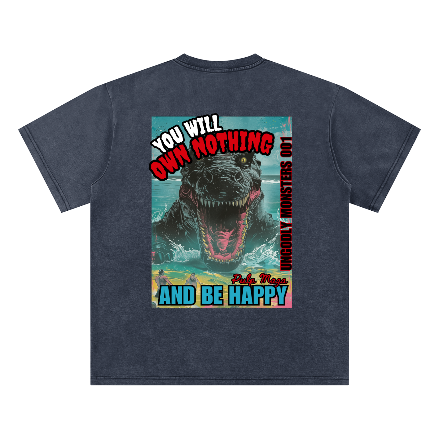 OWN NOTHING SWAMP MONSTER - Bamboo Snow Washed T-Shirt
