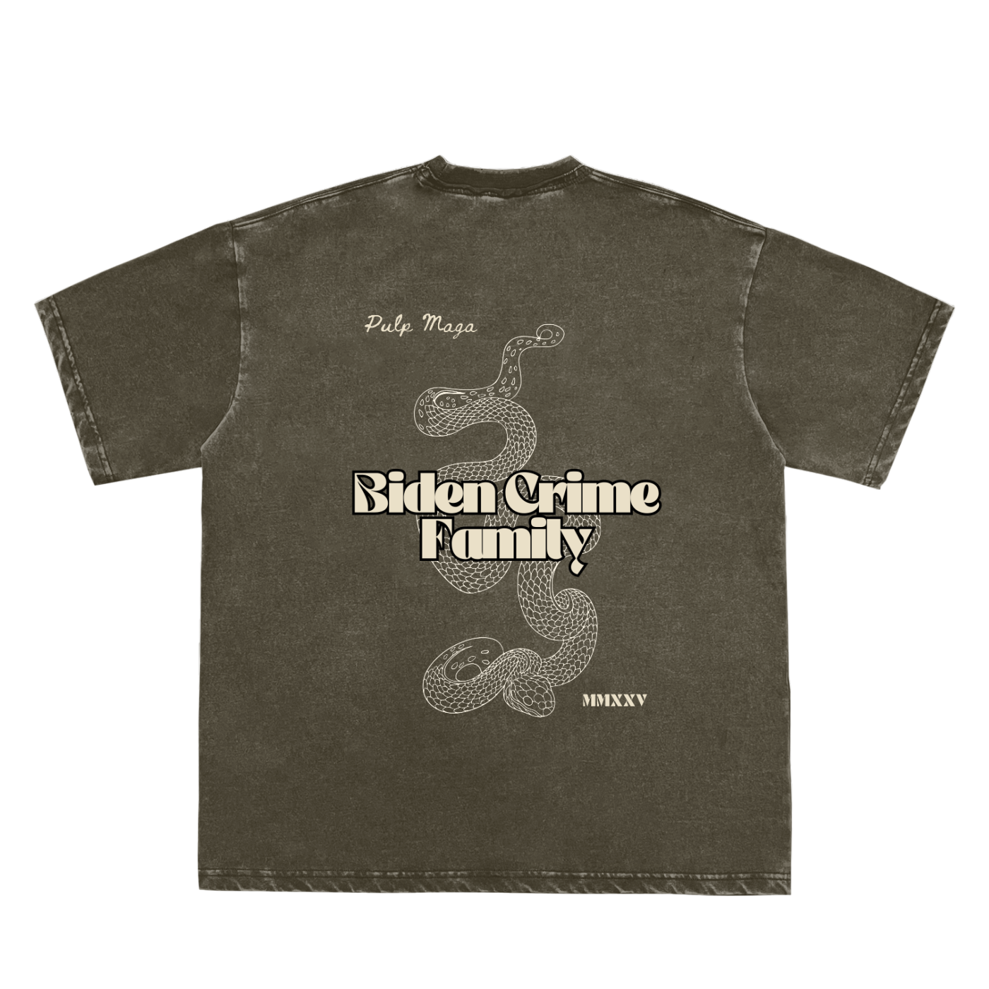 BIDEN CRIME FAMILY - VENOM EDITION - Snow Washed T-Shirt