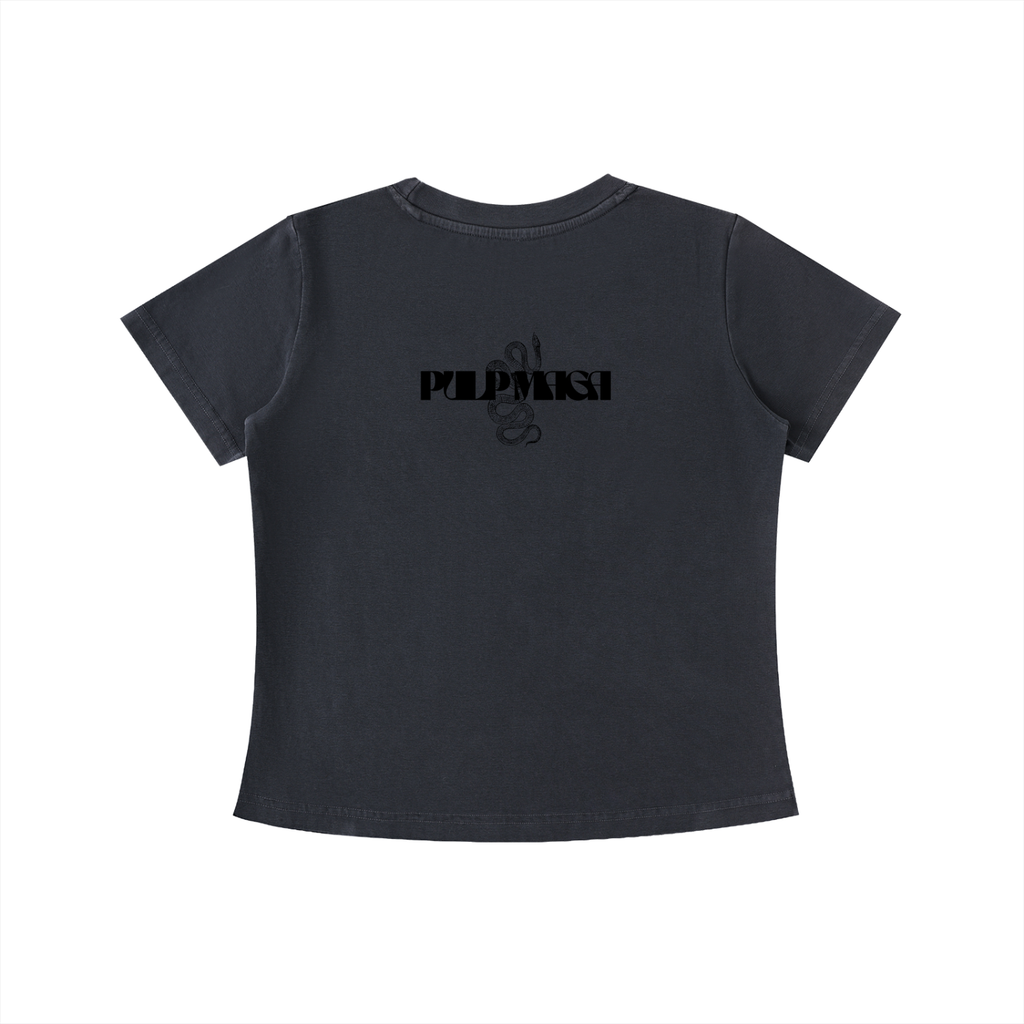THE ALGORITHM IS LYING - Vintage Wash Slim Baby Tee