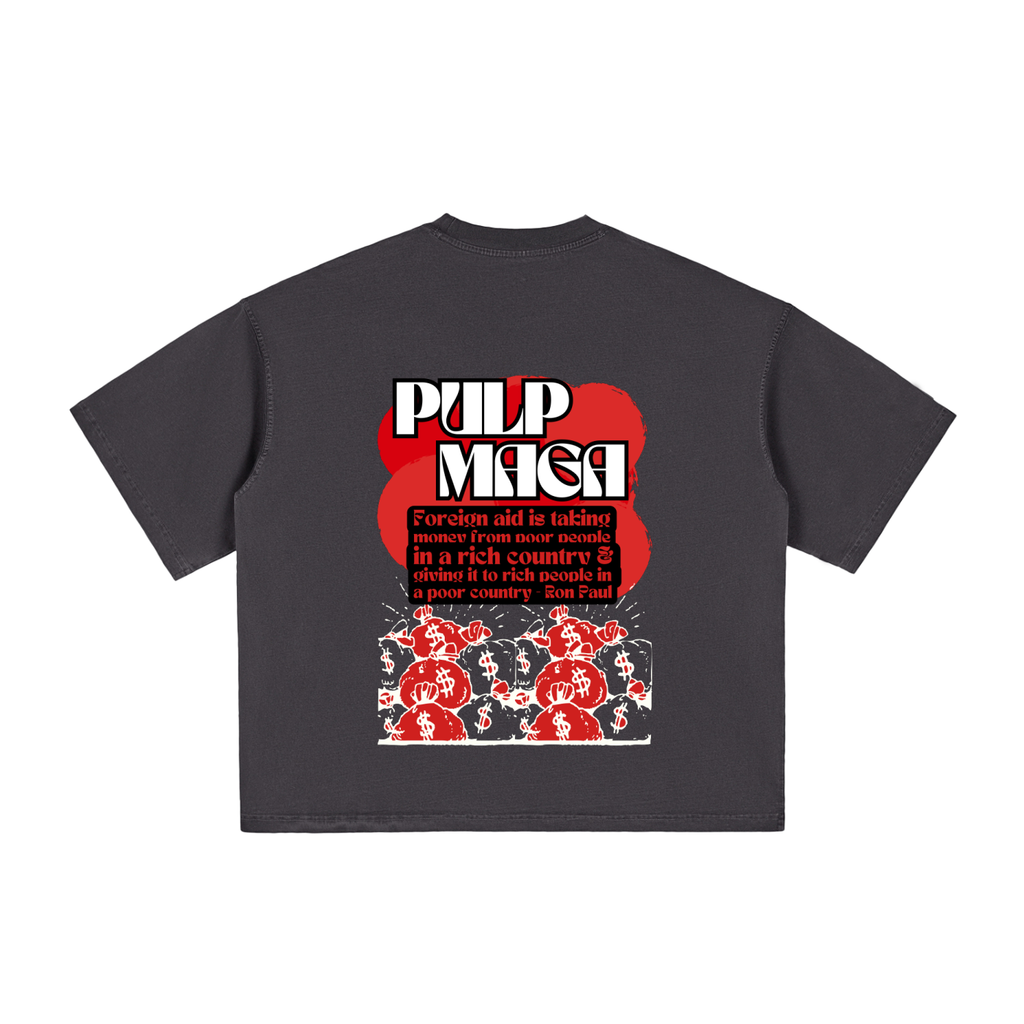 EXPORTING POVERTY - Vintage Washed Boxy T-Shirt