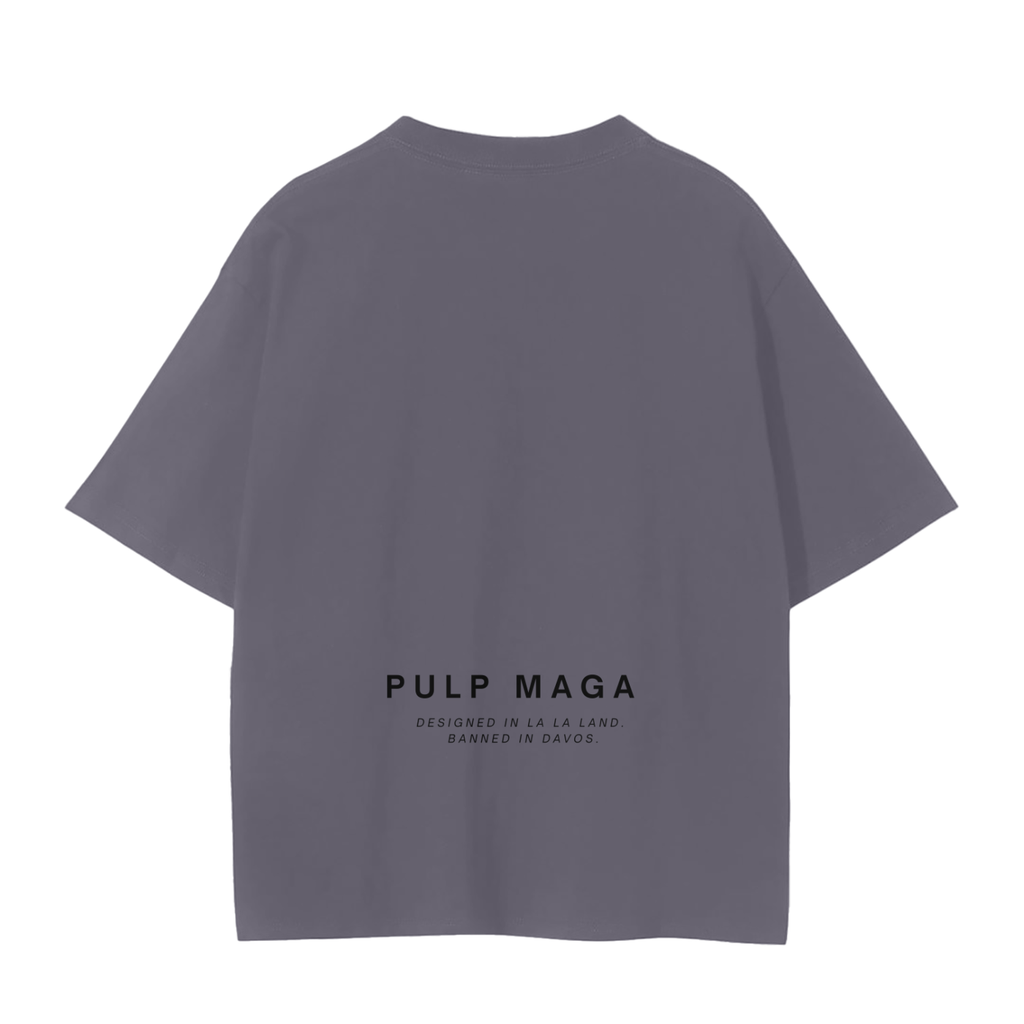 Back of lava smoke colored shirt – minimalist and seamless