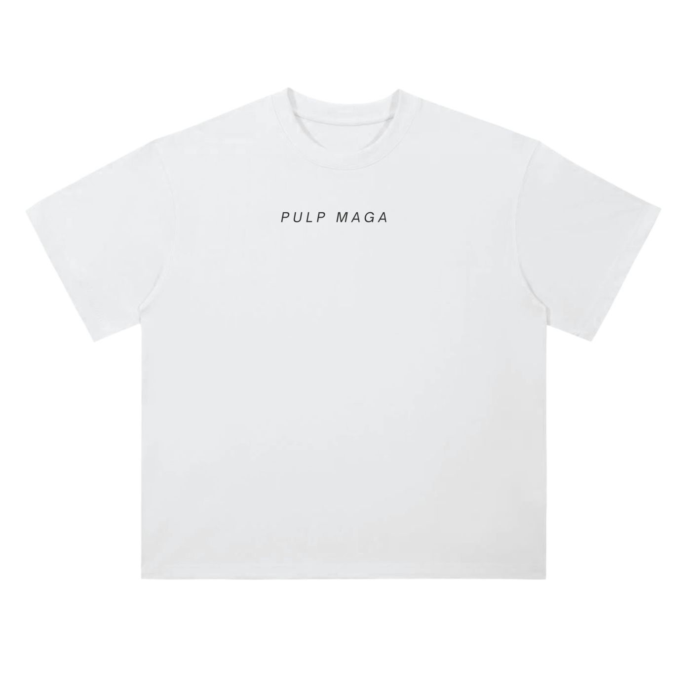 Peer Reviewed by Pfizer graphic tee in lucent white – glitch surrealism and political satire print