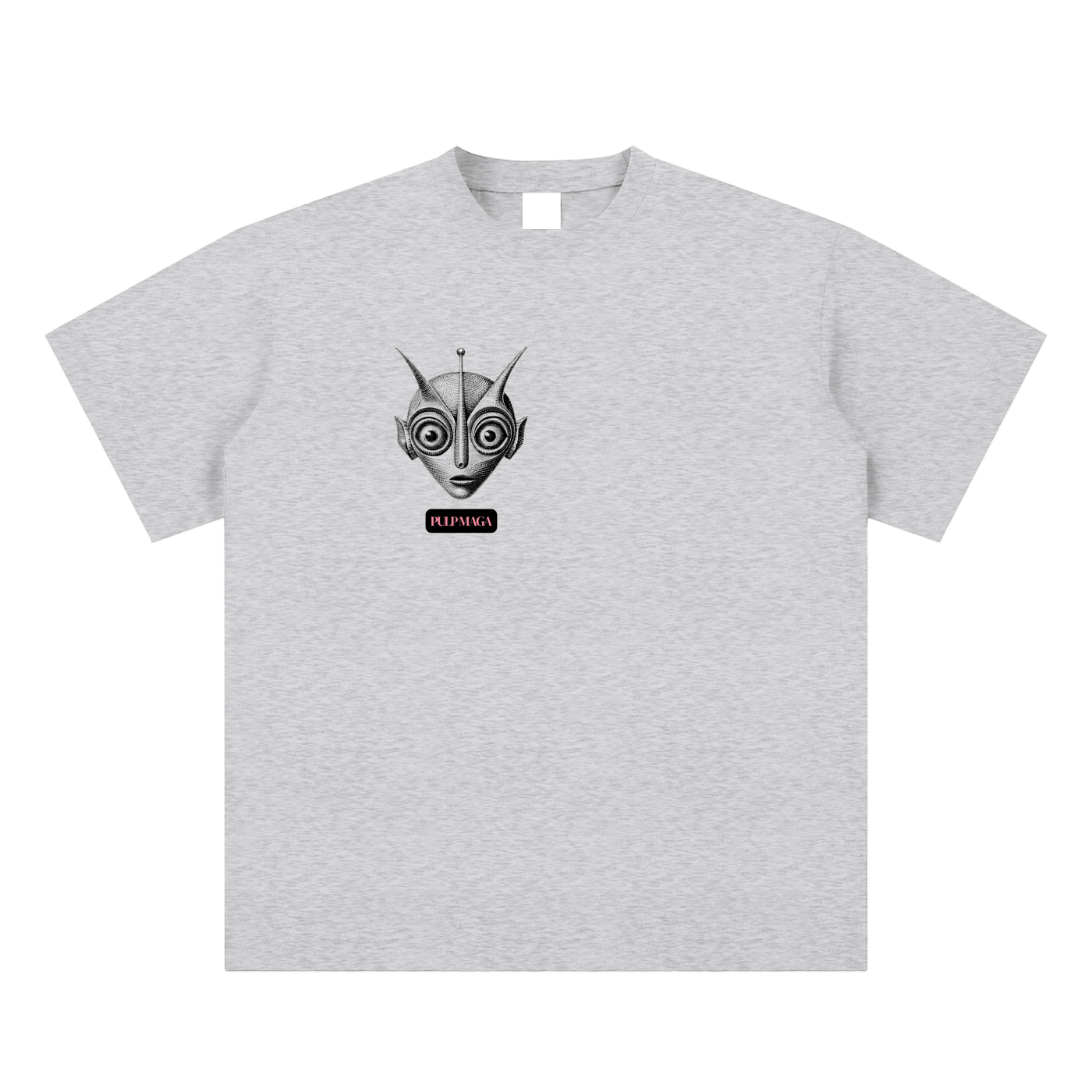 political corruption t-shirt front view in flower gray with 10 for the Big Guy graphic on sueded cotton tee