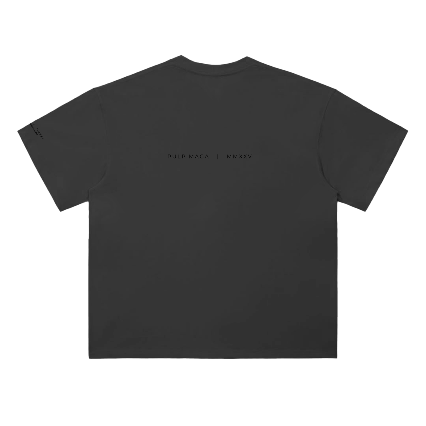 Settled science t-shirt in BLACK with editorial text on back
