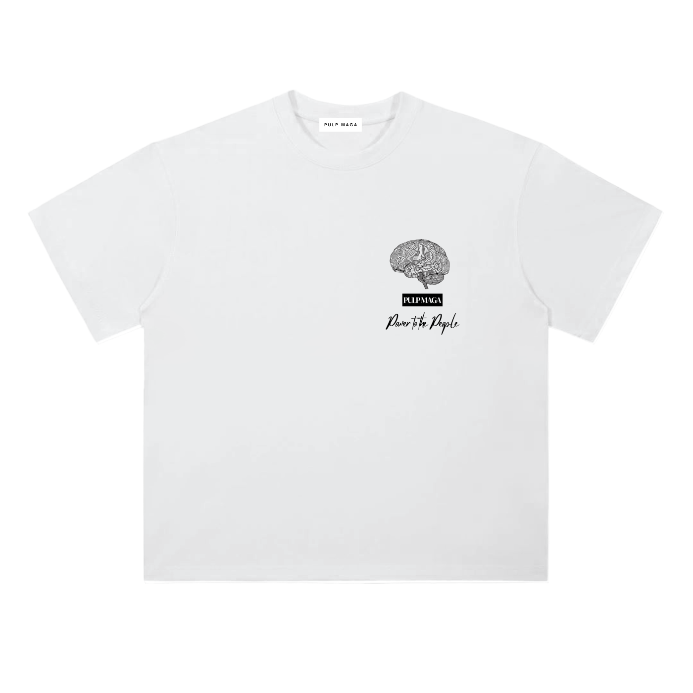 Tax cut t-shirt in lucent white featuring minimalist front emblem