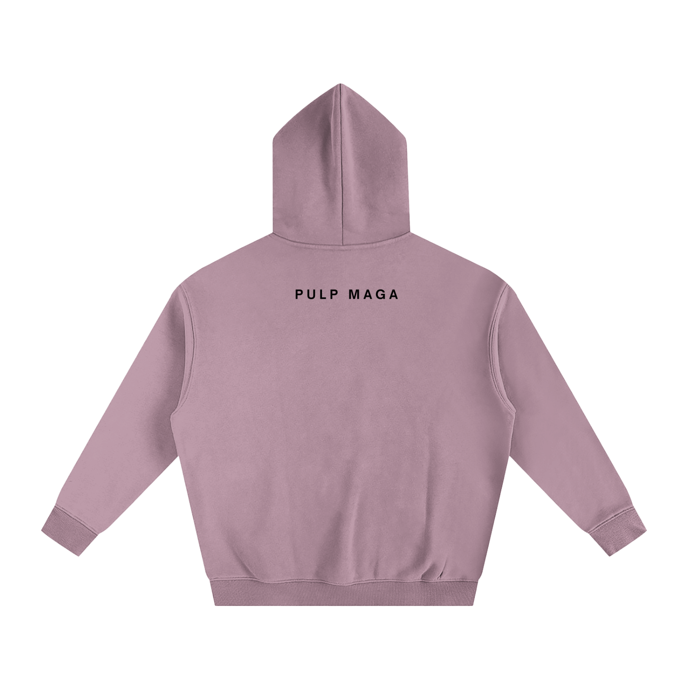 CANDY COLORED PURPLE VOGUE AESTHETIC STYLE OVERSIZE HOODIE WITH MINIMAL PULP MAGA LOGO