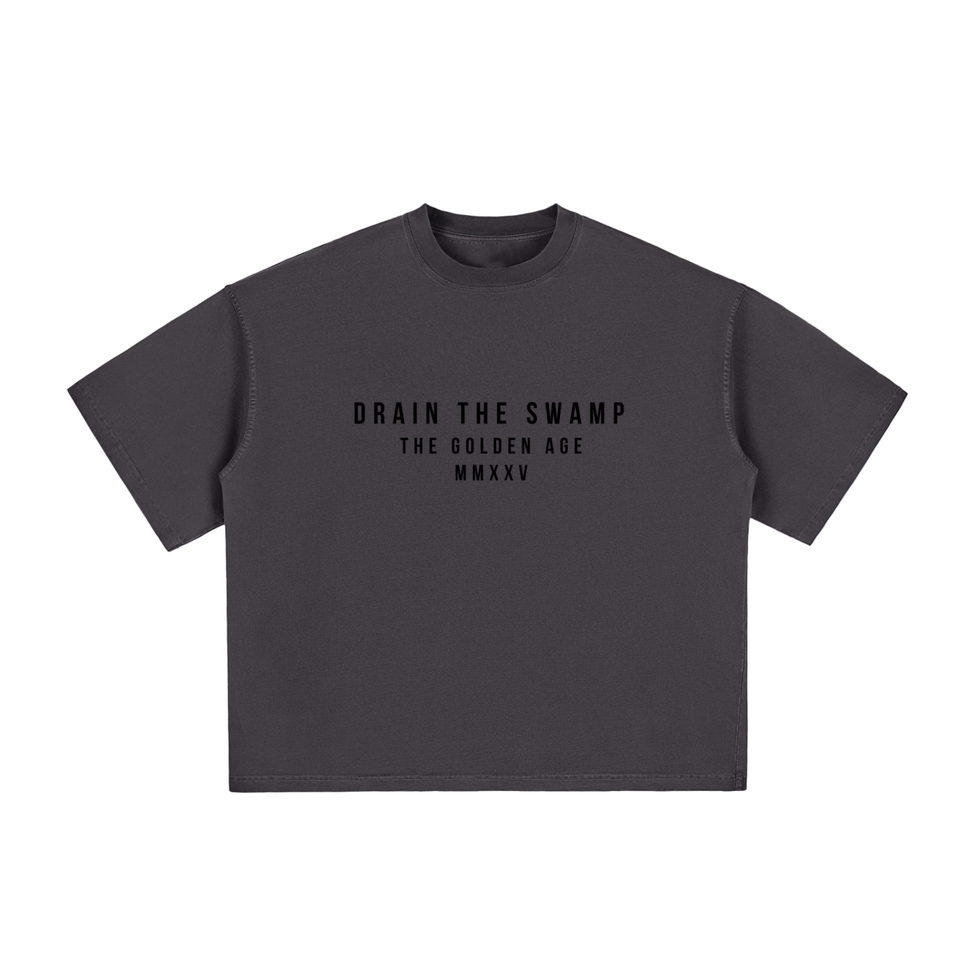 DRAIN THE SWAMP - Vintage Washed Boxy T-Shirt