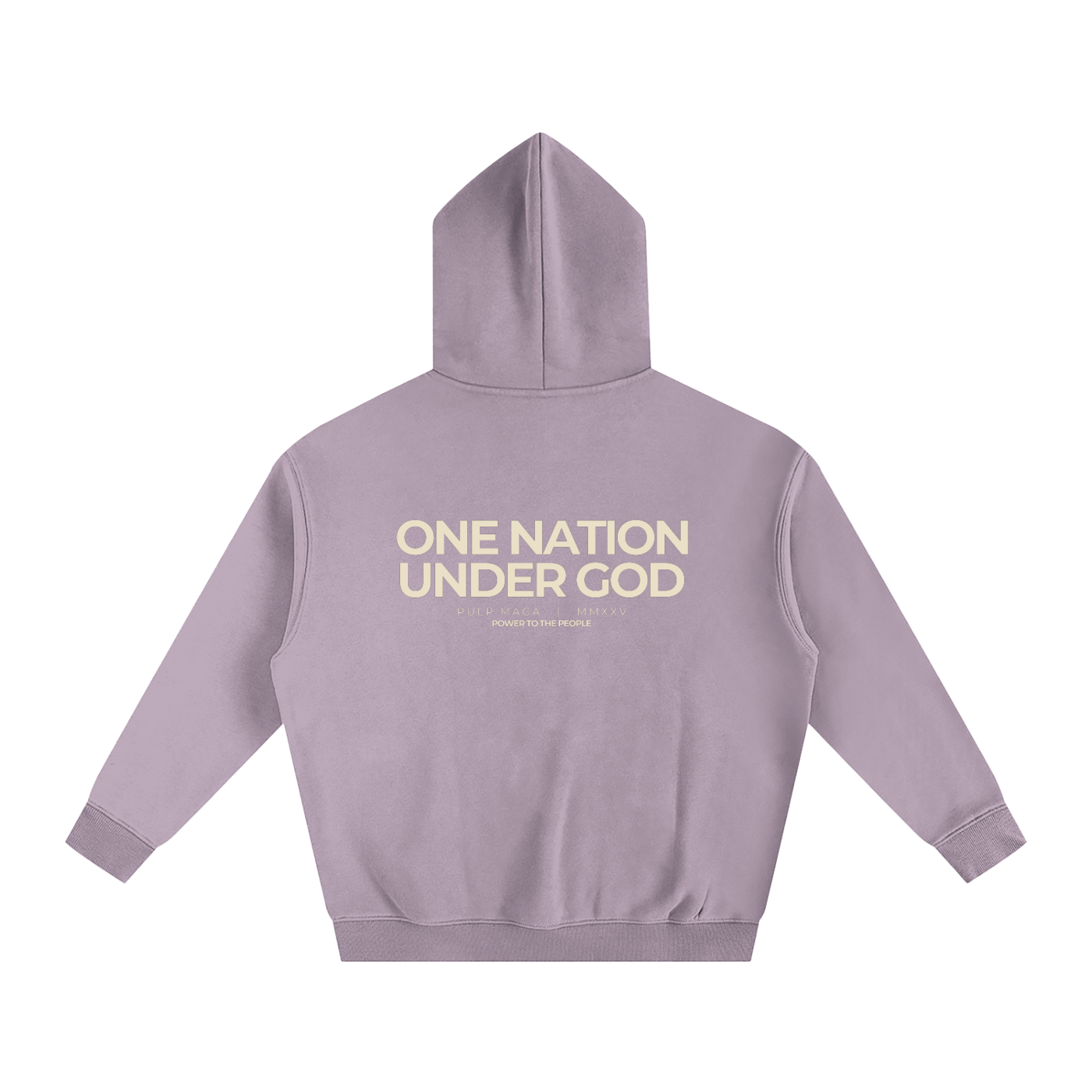 ONE NATION UNDER GOD - Unisex Fleeced Oversized Hoodie