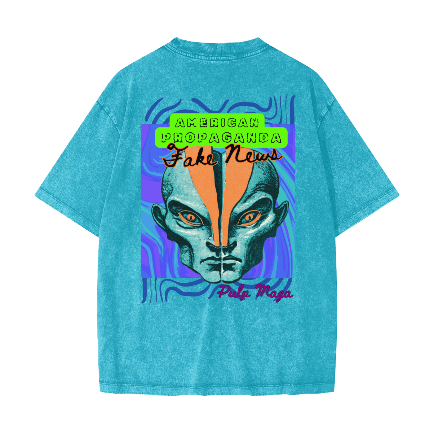 FAKE NEWS - Heavyweight Snow Washed T-Shirt