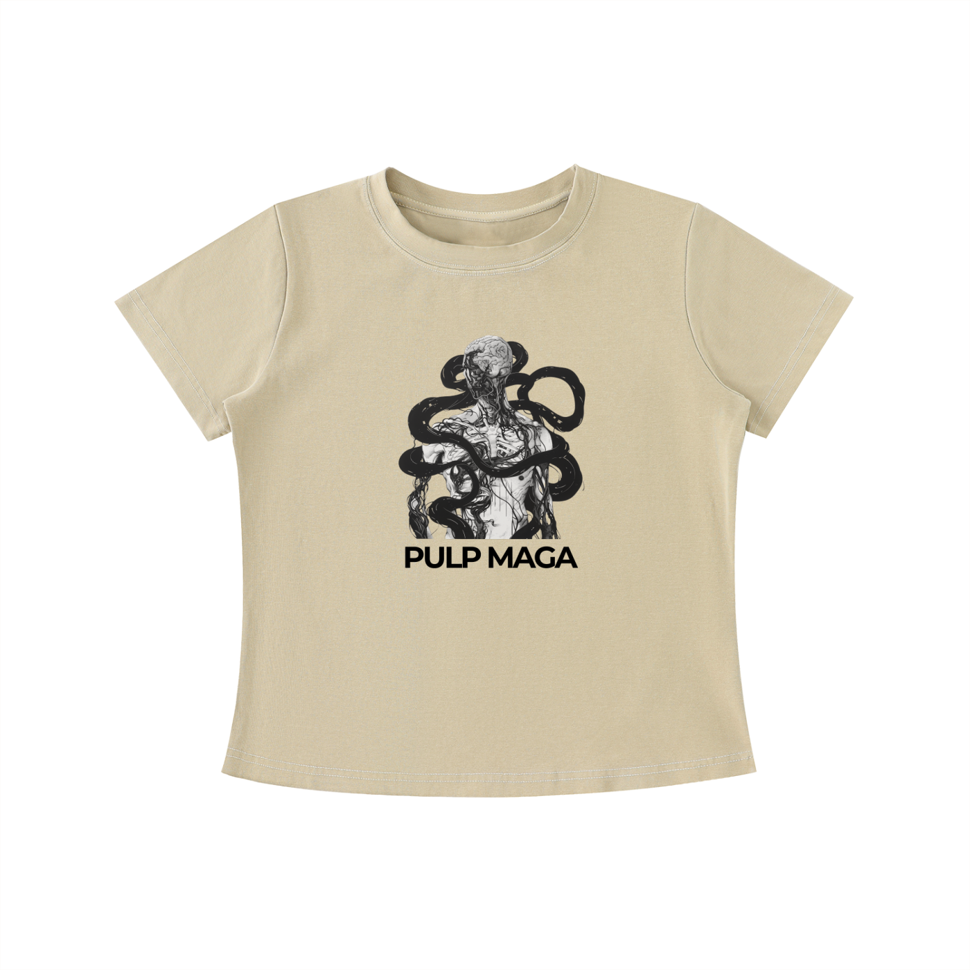 BODILY SOVEREIGNITY - Vintage Wash Slim Baby Tee