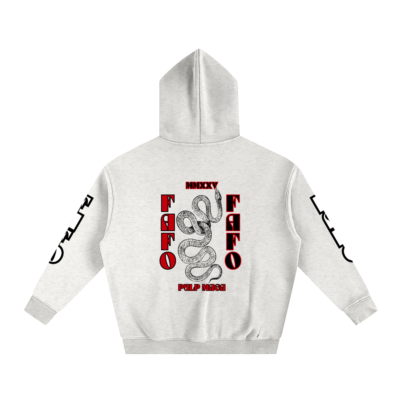 FAFO MMXXV  LIMITED EDITION - Unisex Fleeced Oversized Hoodie
