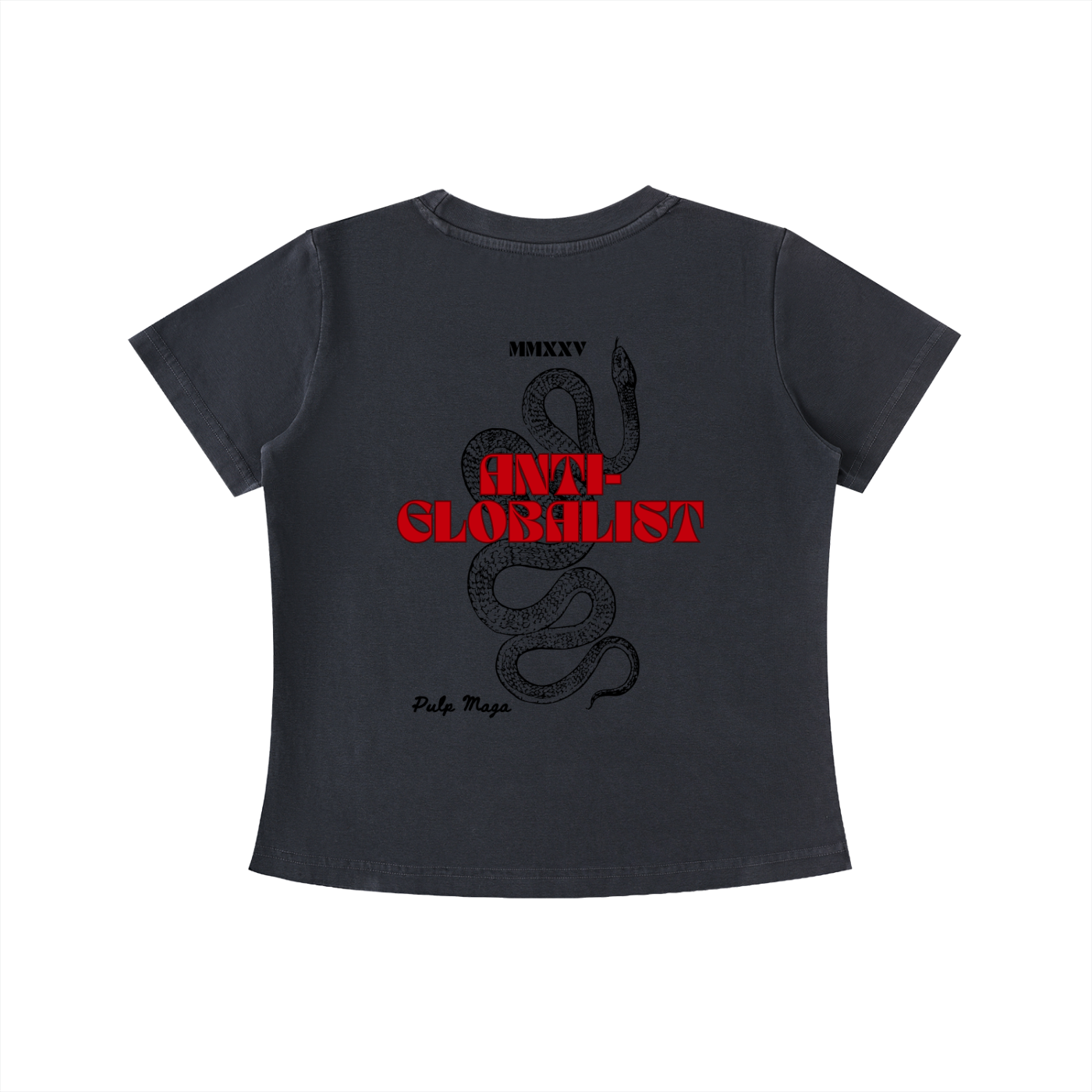 ANTI-GLOBALIST - Vintage Wash Slim Baby Tee